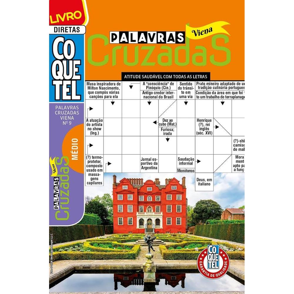 PALAVRAS CRUZADAS VIENA - NIVEL MEDIO - LIVRO 9 - COQUETEL