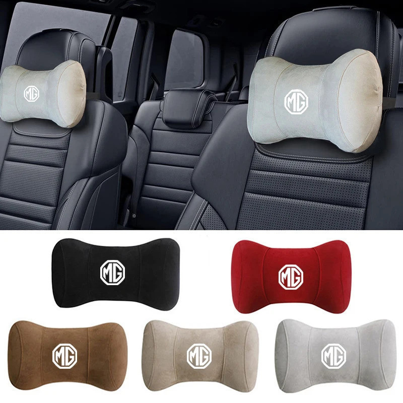 Almofada macia para encosto de cabeça e proteção de pescoço para assento de carro MG Morris Garages MG 6 3 5 7 TF ZR ZS