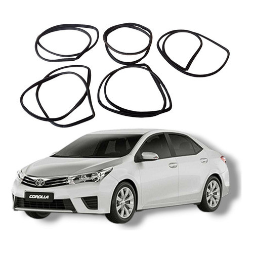 Jogo Borracha Guarnição Porta Toyota Corolla 2016
