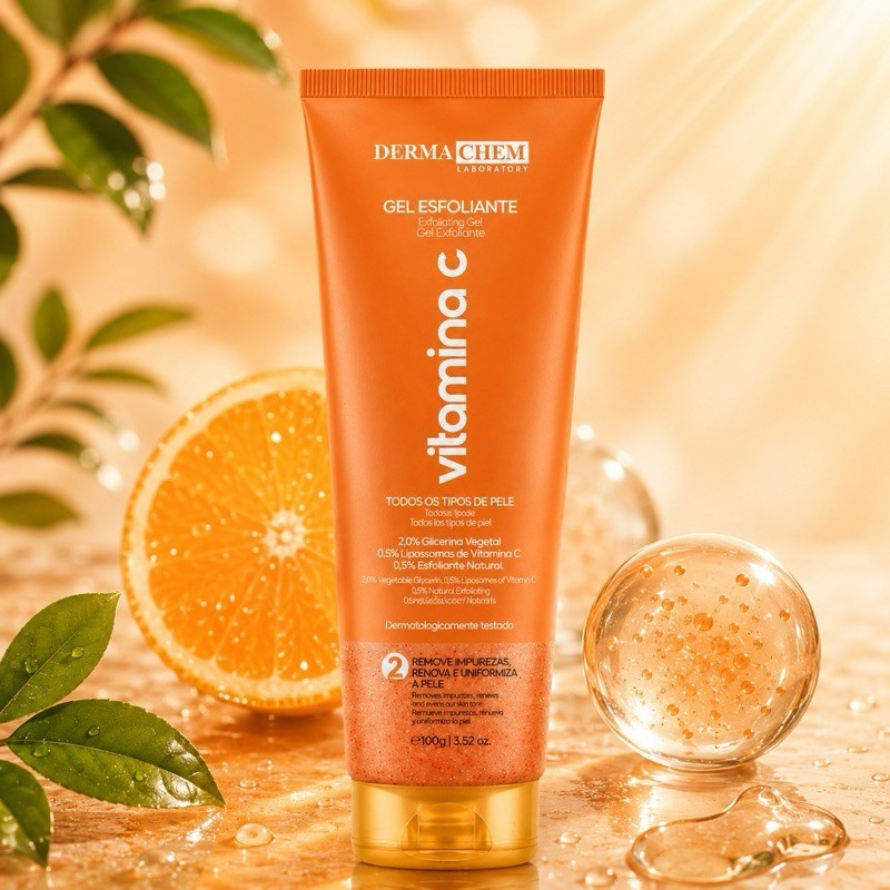 Gel Esfoliante Vitamina C Dermachem 100g