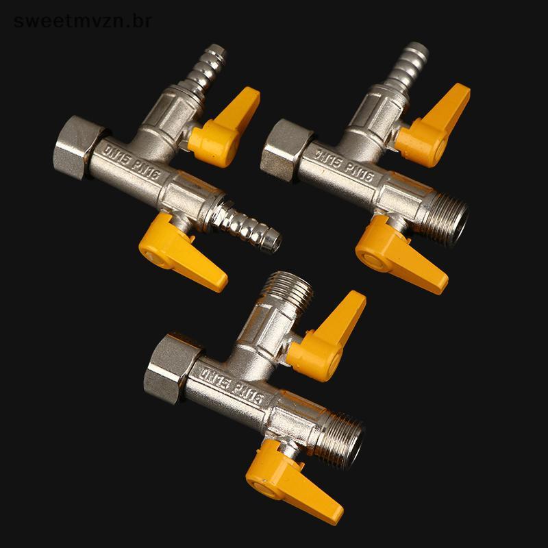 sweetmvzn Interruptor De Válvula Desviadora De 3 Vias , Desviador De Água De Latão , Cabeça De Chuveiro , De Desligament