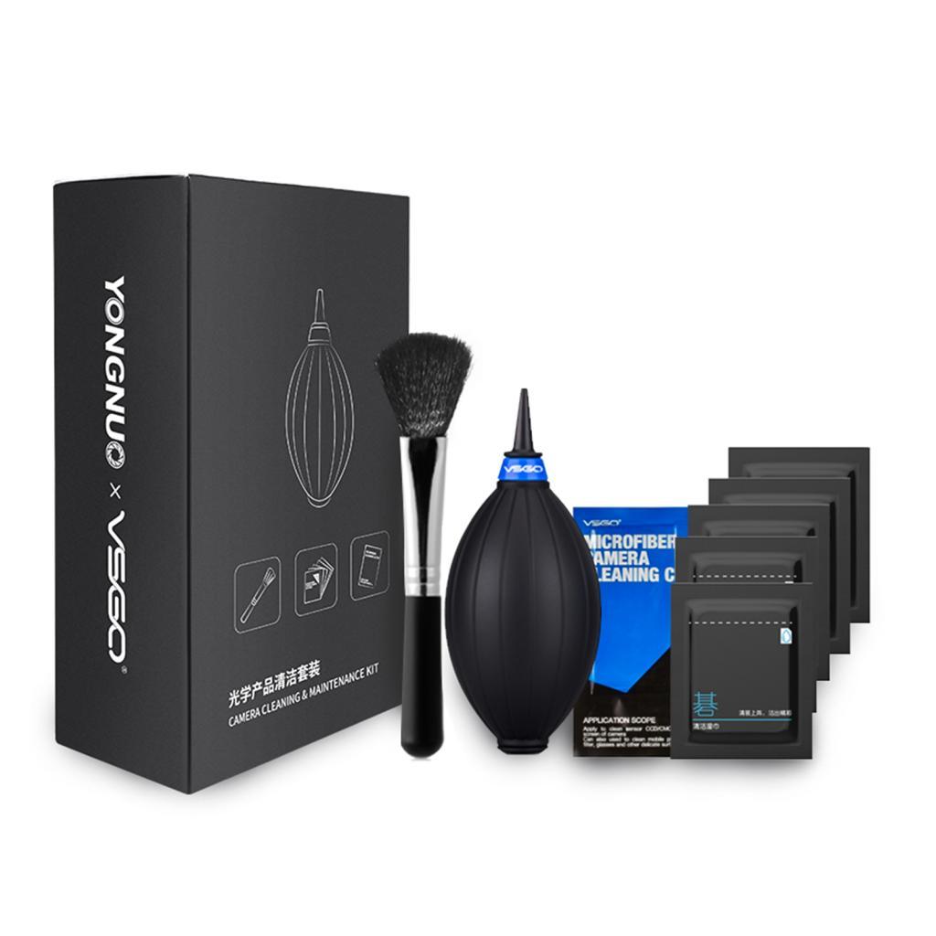 YONGNUO YN-VS001 Kit De Limpeza De Lentes De Câmera Ferramentas Com Escova Mini Soprador De Ar Pano Lenços Umedecidos Ma