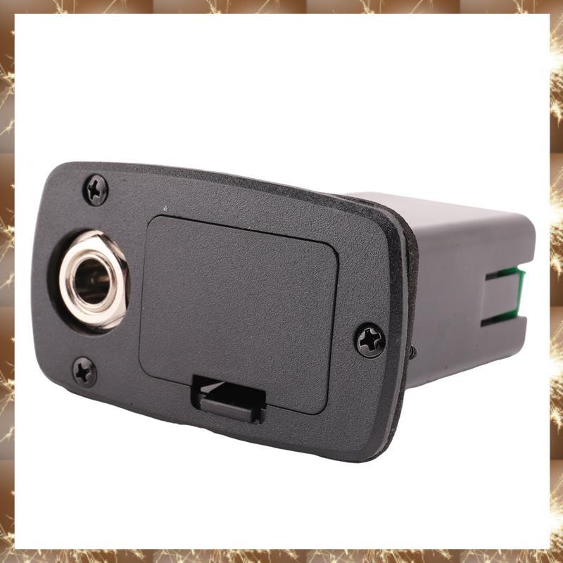 (Div ABS 9V Guitar Pickup Bateria Caso Caixa Para Substituição De Capa De Armazenamento De Guitarra Acústica Elétrica