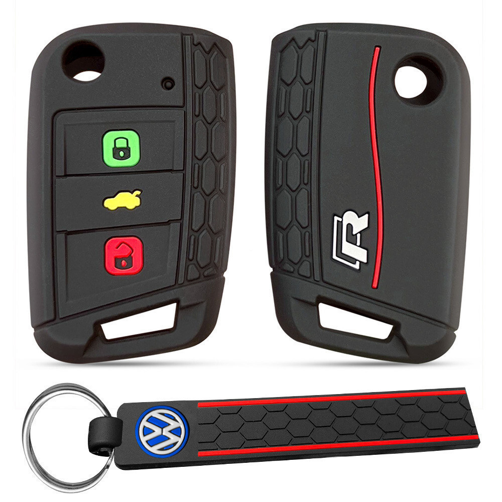 Capa de Chave para VW Golf 7 T-Cross 200 Tsi Roc Tiguan Allspace 2023 Touran POLO Seat Ibiza Leon Ateca Arona Skoda Kodi