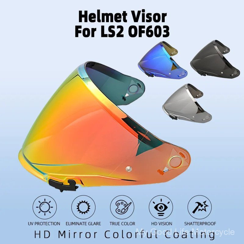Viseira para Capacete LS2 OF603 Infinity II, Substituição de Para-brisa para Capacete Aberto, Acessórios para Motociclet