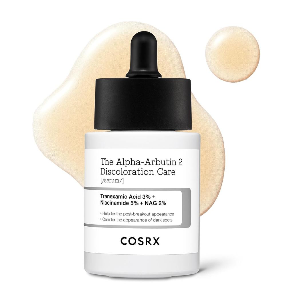 COSRX Sérum Facial para Cuidado de Descolorações com 2% de Alfa Arbutina, Niacinamida, Glutationa e Ácido Tranexâmico, S