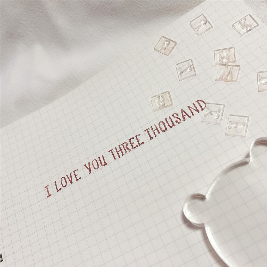 Carimbo De gel De Sílica Transparente vintage Com Letras/Álbum/Artesanato