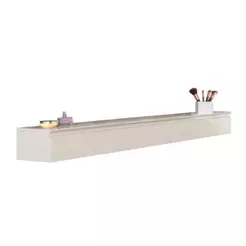 Penteadeira Suspensa 3 Gavetas 2,17m Aspen Off White EDN