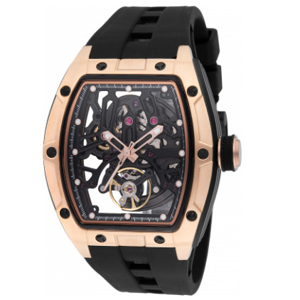 Relógio Masculino Invicta 49032 S1 Rally Automático Preto Ouro Rosa