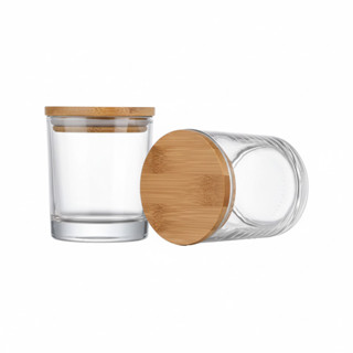 Kit 10 Copos de Vidro 120ml com Tampa Madeira e Vedação para Velas em Oferta na Shopee