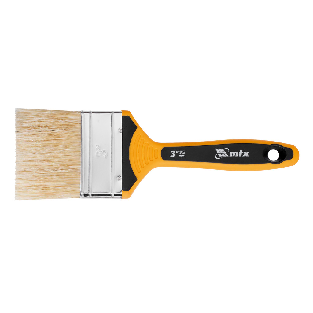 TRINCHA/PINCEL 3, PARA VERNIZ, CERDAS BRANCAS, CABO 2 COMPONENTES, 1PC // MTX