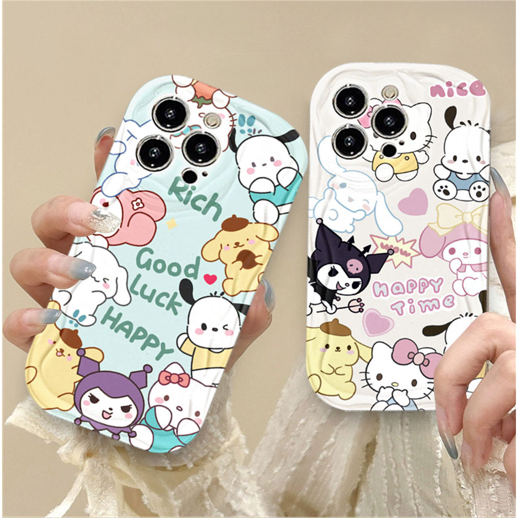 Capa Para Samsung A56 A36 A55 A54 A16 A15 A14 A05 A51 A52 A34 A35 A32 A13 A12 A04E Levantar Sua Mão , Hello Kitty Kasus 