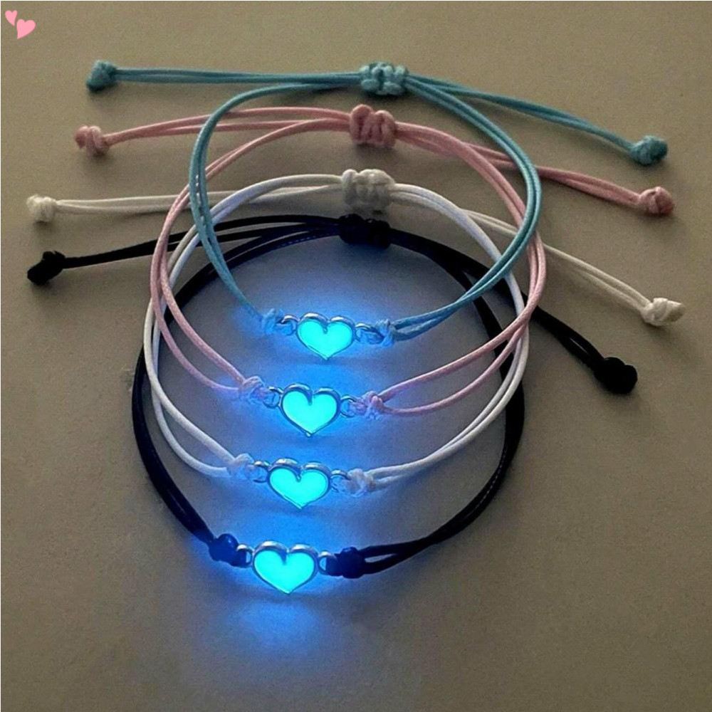 Luminoso Amor Coração Casal Pulseira Ajustável Sorte Nó Trançado Pulseiras Dia Dos Namorados Amante Jóias Presente Para em Oferta na Shopee