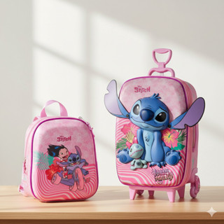 Escola Stitch: Mala 3d E Mochila/lancheira Lilo & Stitch em Oferta na Shopee
