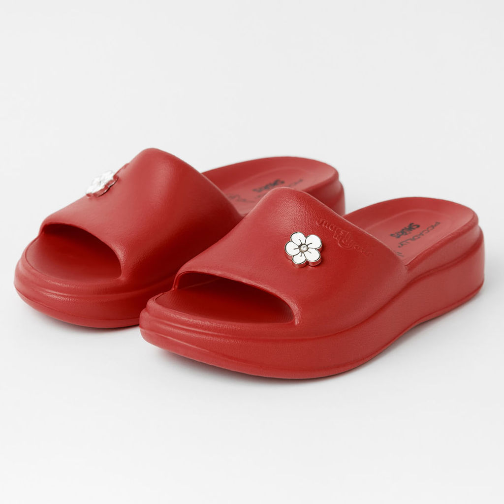 Detalhes do Tamanco Marshmallow Smurfs Vermelho