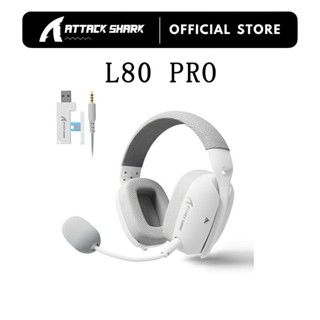 ATTACK SHARK L80PRO Fone De Ouvido Sem Fio Para Jogos Lightseed Tech-Microfone Duplo Integrado E Removível-Leve Com Modo em Oferta na Shopee