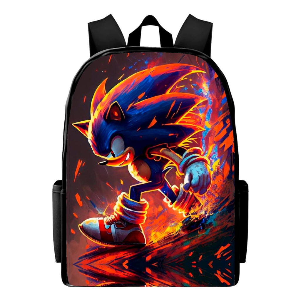 Mochila Infantil Sonic Bolsa Escolar Lançamento Estampa em Oferta na Shopee