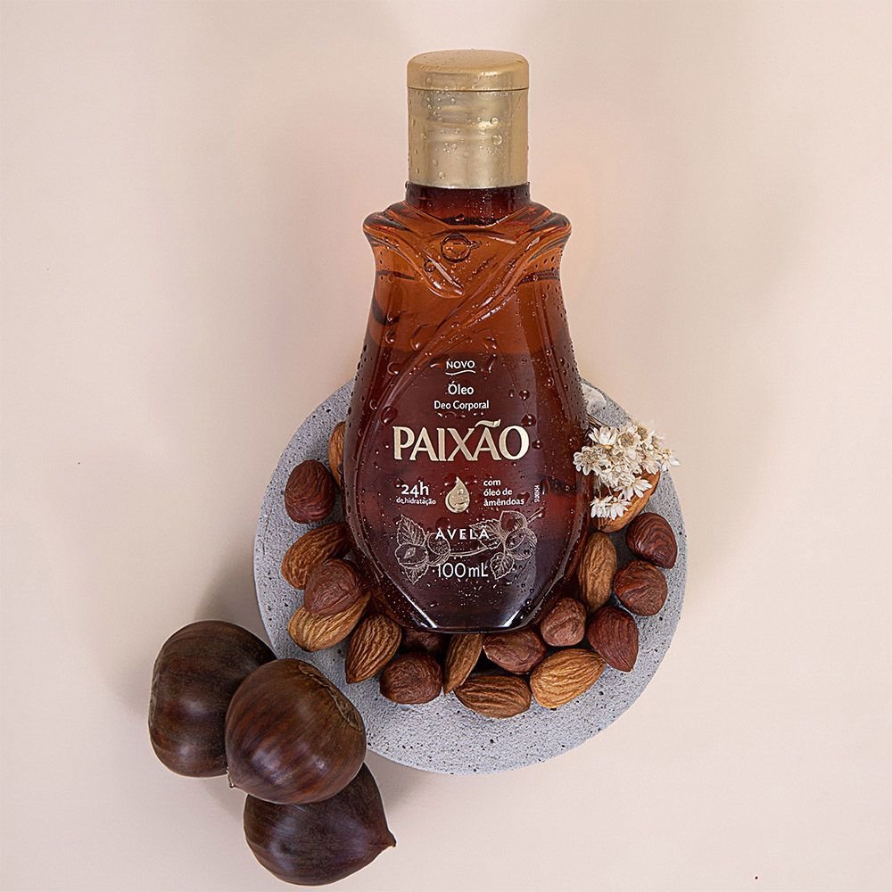 Detalhes do Óleo Corporal Paixão de Amêndoas com Avelã Ação Desodorante 100ml