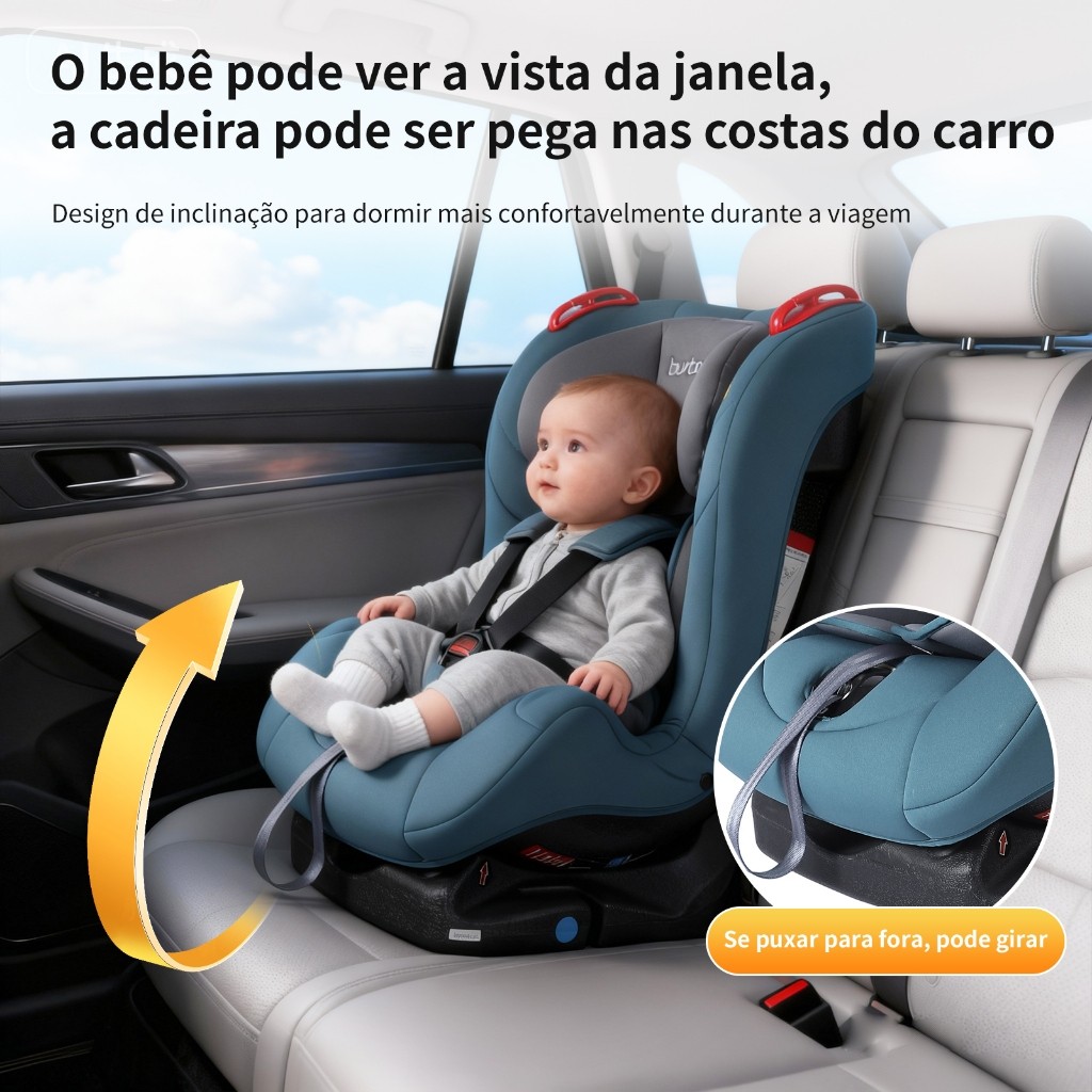 Cadeirinha de carro para criança Cadeira de carro infantil de conveniência de 0 a 25 kg Burbay Multicolor + Oferta