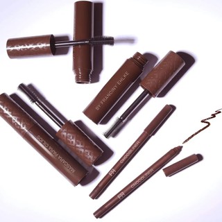 Kit Máscara de Cílios Marrom + Lápis de Olhos 2 Peças Maquiagem
