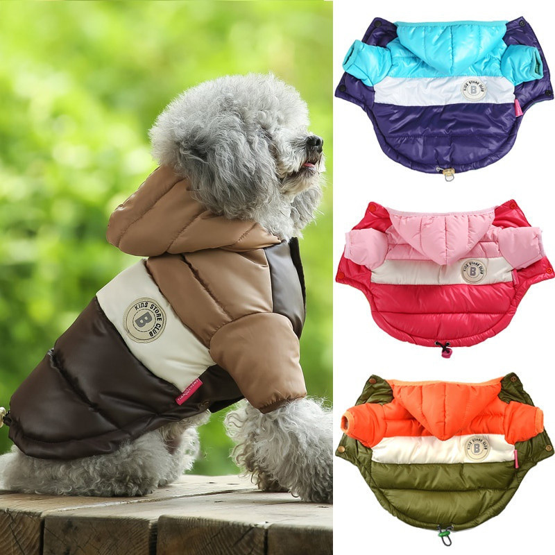Roupas Para Animais De Estimação Outono E Inverno De Algodão Com Capuz Cães Teddy Filhote De Cachorro Quente Casaco De D