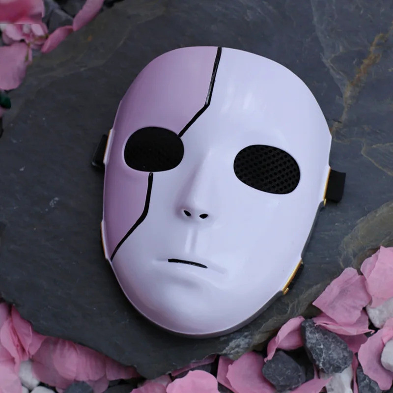 Sally Máscara Facial Cosplay Jogo Anime Sal Fisher Rosto Cheio Unisex Máscaras Halloween Carnaval
