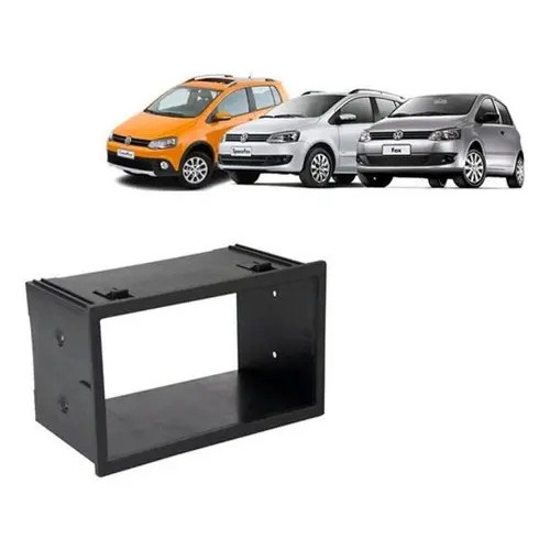 Moldura Multimídia 2 Din Preto para Volkswagen Fox Golf Bora Crossfox