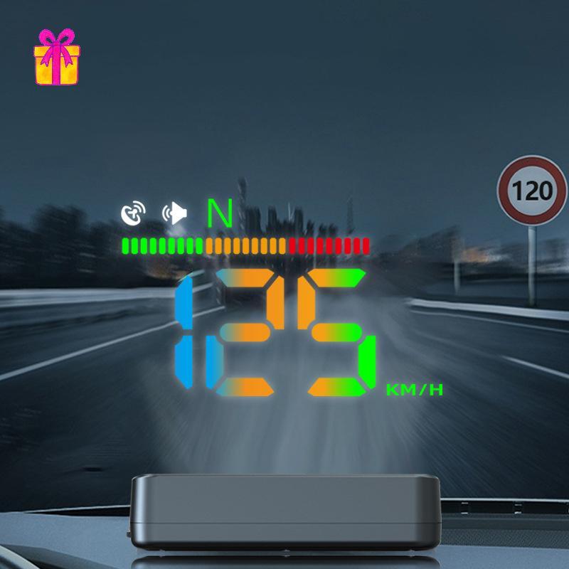 [INTH] Velocímetro LED Para Carro HUD Veículos Medidores De Velocidade Do Pára-Brisa Projetor De Exibição Principal GPS