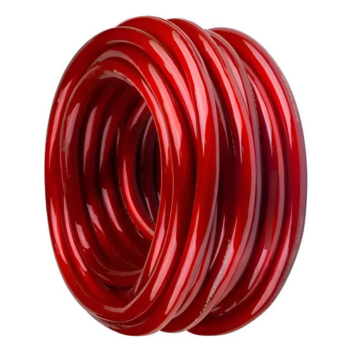 Rolo Fio Cabo Permak Som Automotivo 6mm - 10 Mts  Vermelho