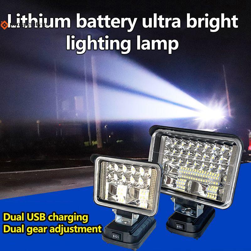 [PPTS] 1 Peça USB Duplo Para Luzes De Emergência 2-7 Polegadas Lente Grande Carro LED Lâmpada De Trabalho Tocha De Luz