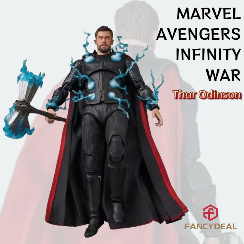 Marvel Vingadores Guerra Infinita Thor Odinson MAF 104 Articulado PVC Figura De Ação Encaixotado Anime Herói Ornamento D