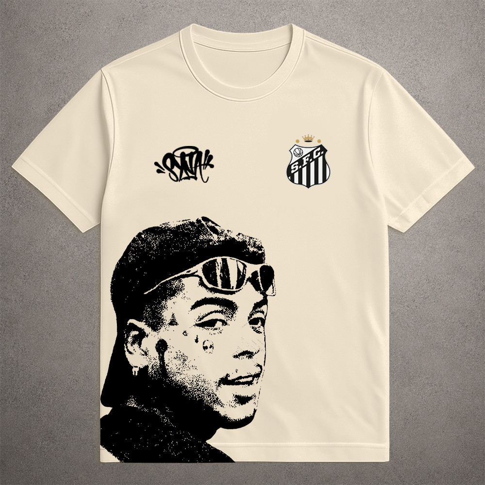 Camiseta Streetwear Mc Kevin Homenagem Santos Envio rápido frete 100% Gratis