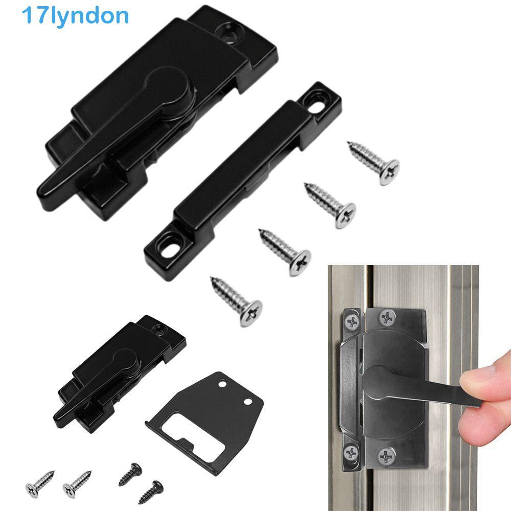 Fechaduras De Faixa De Janela Deslizante LYNDON , Ação De Câmera Com Design Crescente De Cor Preta , Segurança Antiferru