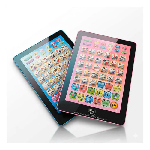 Tablet Brinquedo Didático Interativo Infantil Bilíngue Educativo De Crianças Educativo Menino E Menina