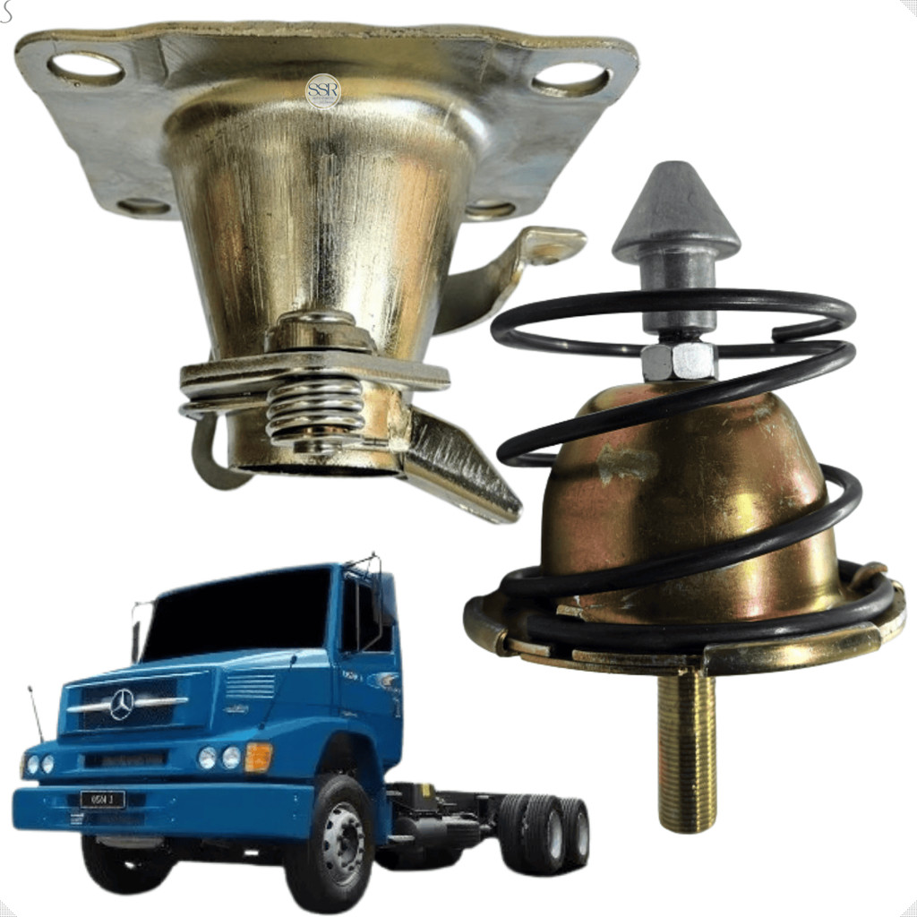 Fechadura Inferior Superior Do Capô Mercedes Benz Hpn 1418 1620 Após 2000