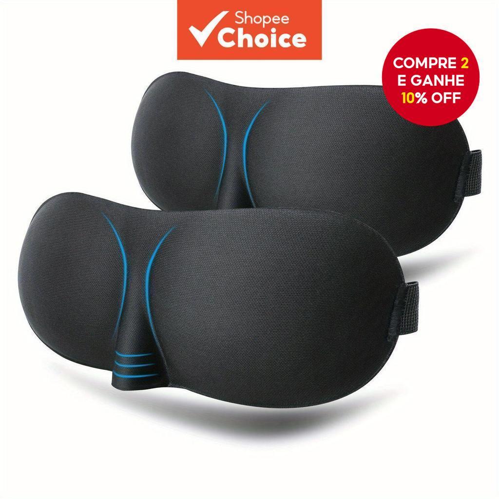 Imagem Máscara De Dormir Com Contorno-Capa Blackout Macia Para Viagens , Cochilos , Meditação , Homens E Mulheres ​ 3D 3D