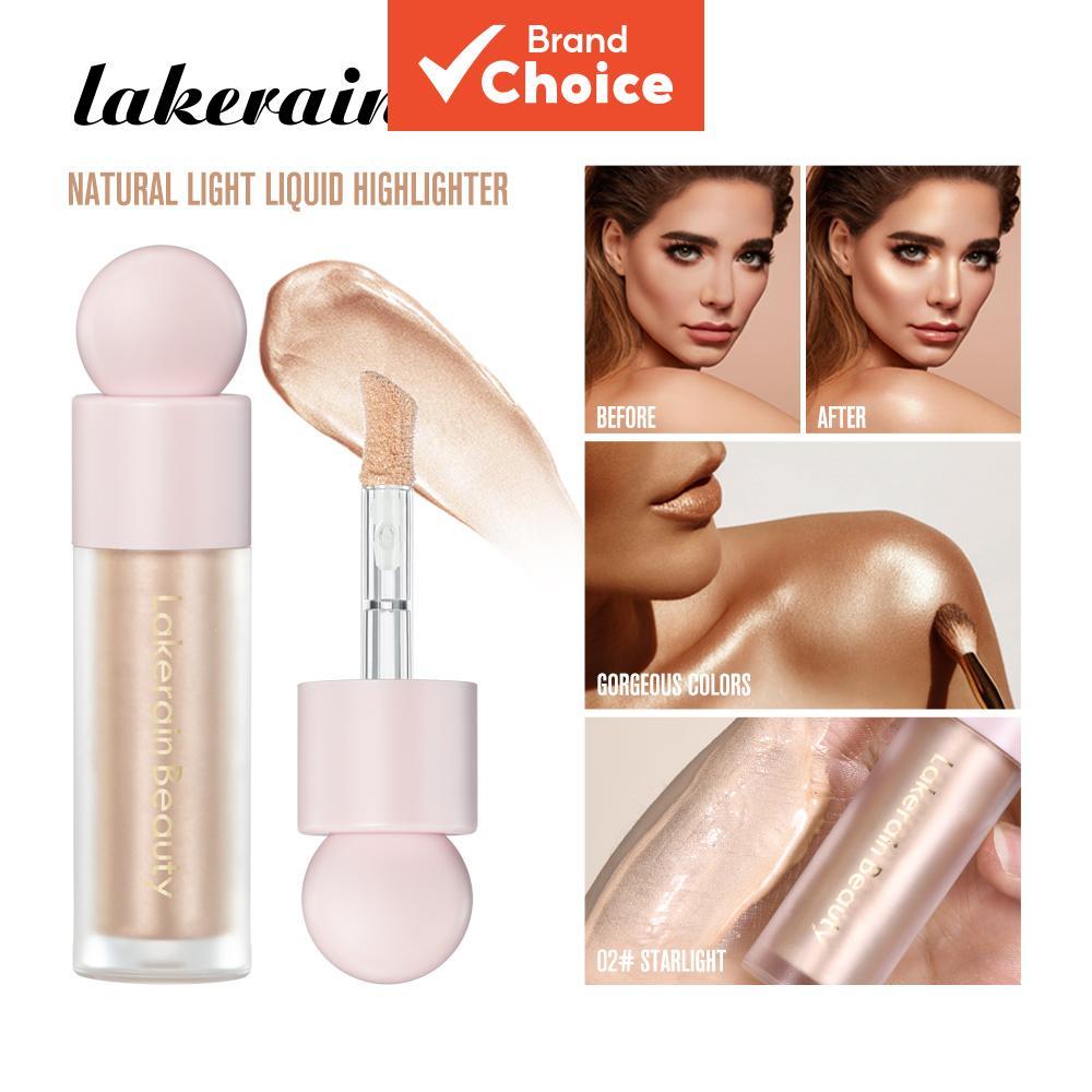  Lakerain Iluminador Líquido Luminizador para Contorno Corporal e Facial, Bronzer Brilhante Iluminador de Beleza