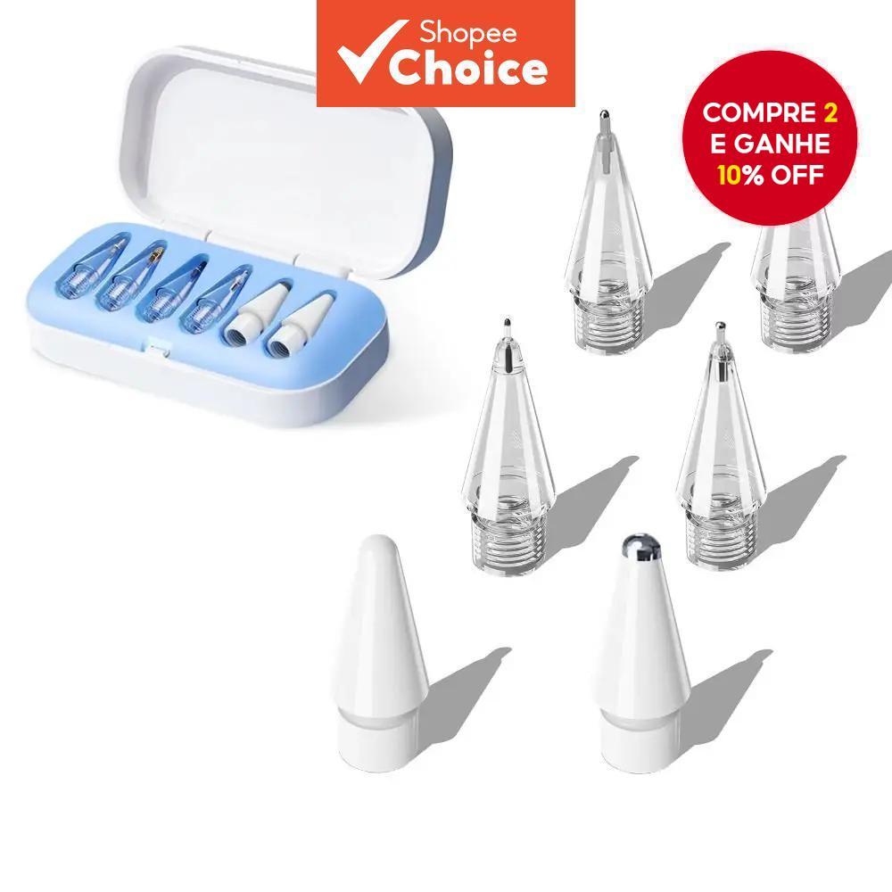 Ponta de Lápis Substituível, Antiesfregamento, Stylus Portátil com Forro de PP, Nibs de Caneta Para Apple Pencil.