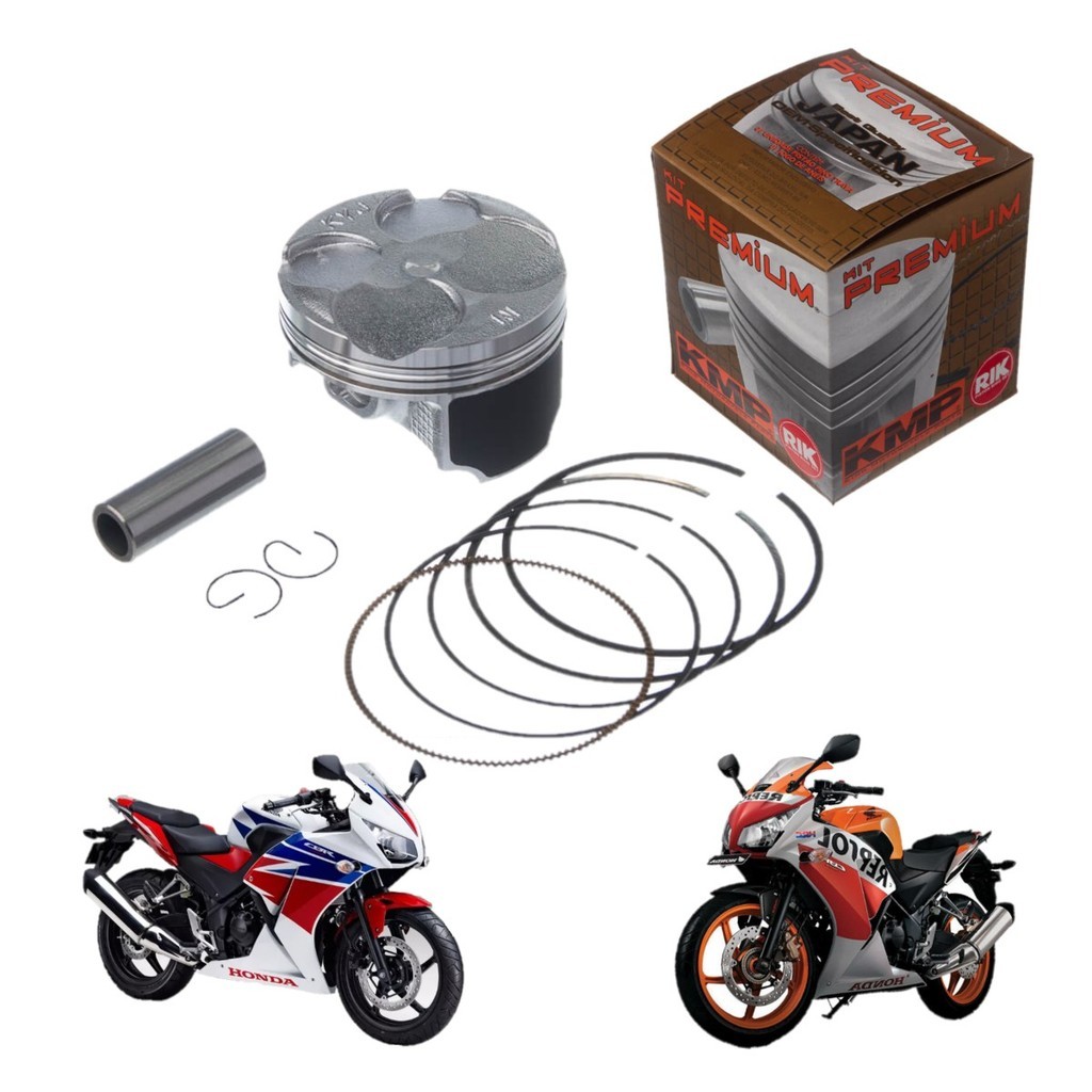 Kit Pistão C/Anel 1.00mm Cbr 250 R 2012/2015 Kmp Rik Premium