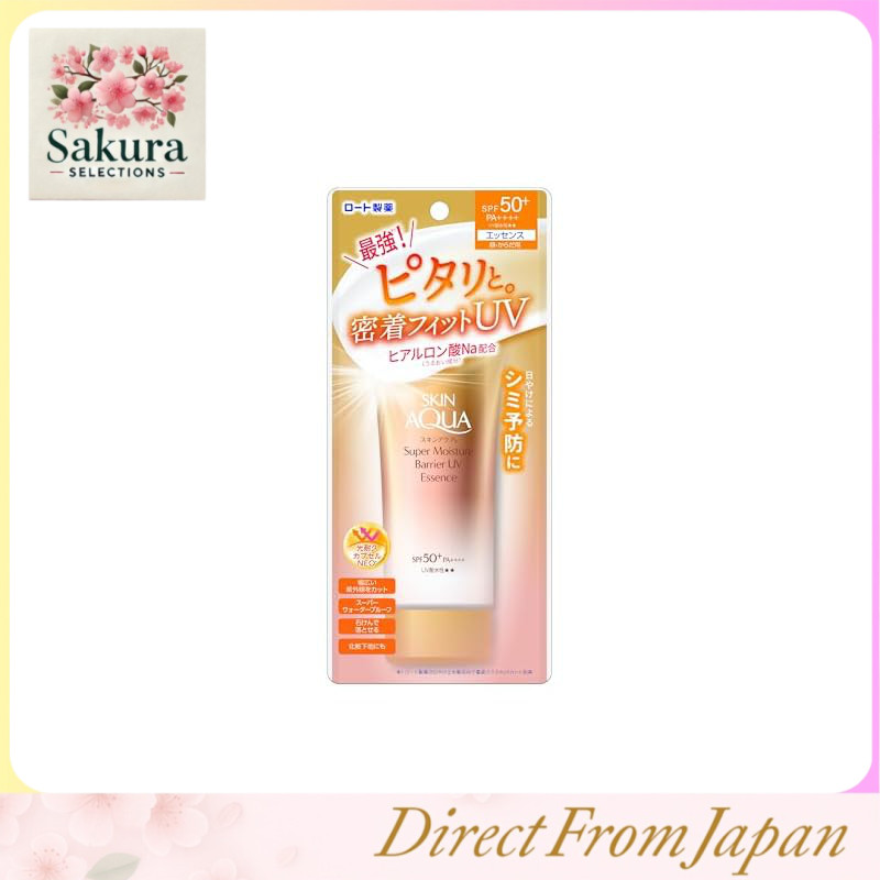 Skin Aqua Super Moisture Barrier UV Essence 70g (Contém Ácido Hialurônico , Proteção Justa , Fps50 + PA + , Fortemente À Prova D'água)