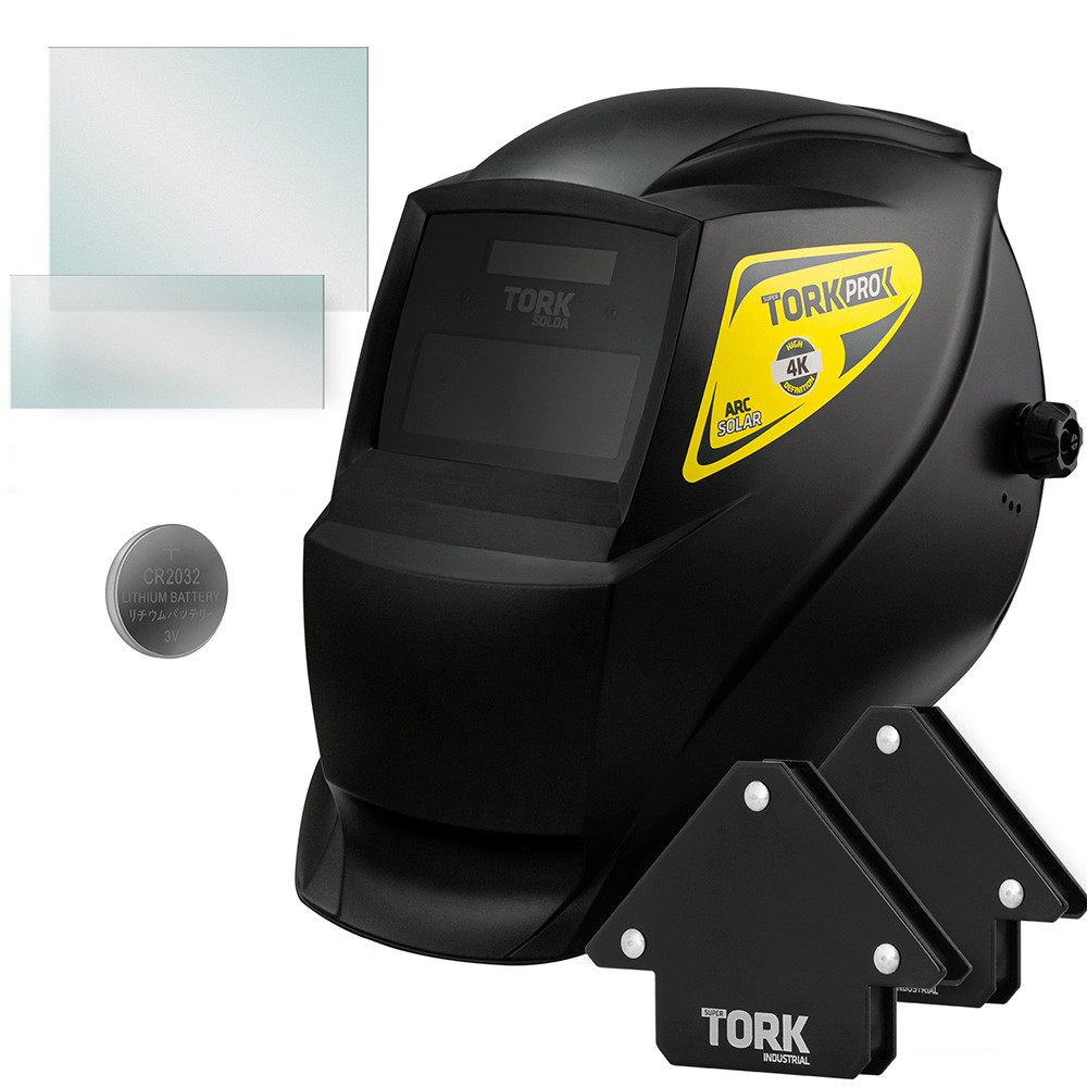 Mascara Automática Solda Função Esmerilhadeira Com 2 Esquadros 2 LentesTork em Oferta na Shopee