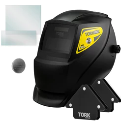 Mascara Automática Solda Função Esmerilhadeira Com 2 Esquadros 2 Lentes Tork