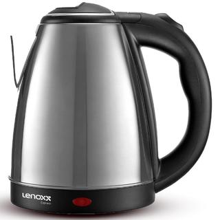 Chaleira Jarra Elétrica Aço Inoxidável 2,2L Lenoxx Express Prateada 220V