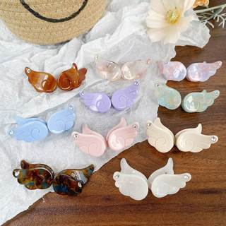 Bonito asas de anjo acetato Mini Grab clip temperamento feminino sentir moda simples All-Match doce tubarão clipe