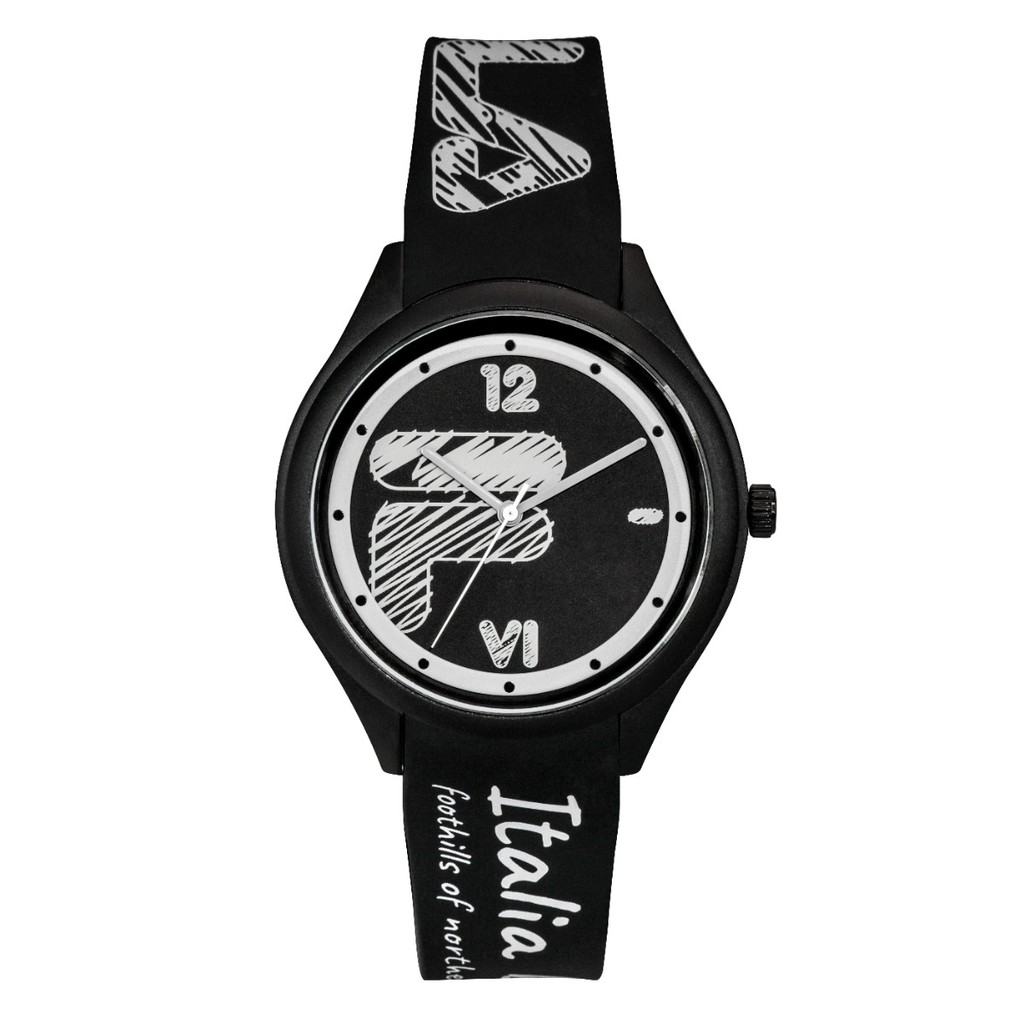 Relógio Fila Original "Italia" Silicone Preto  38-321-302