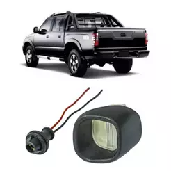 Lanterna Placa Com Soquete S10 2001 2002 Ate 2010 2011 Lado Esquerdo Motorista Luz Placa Traseira
