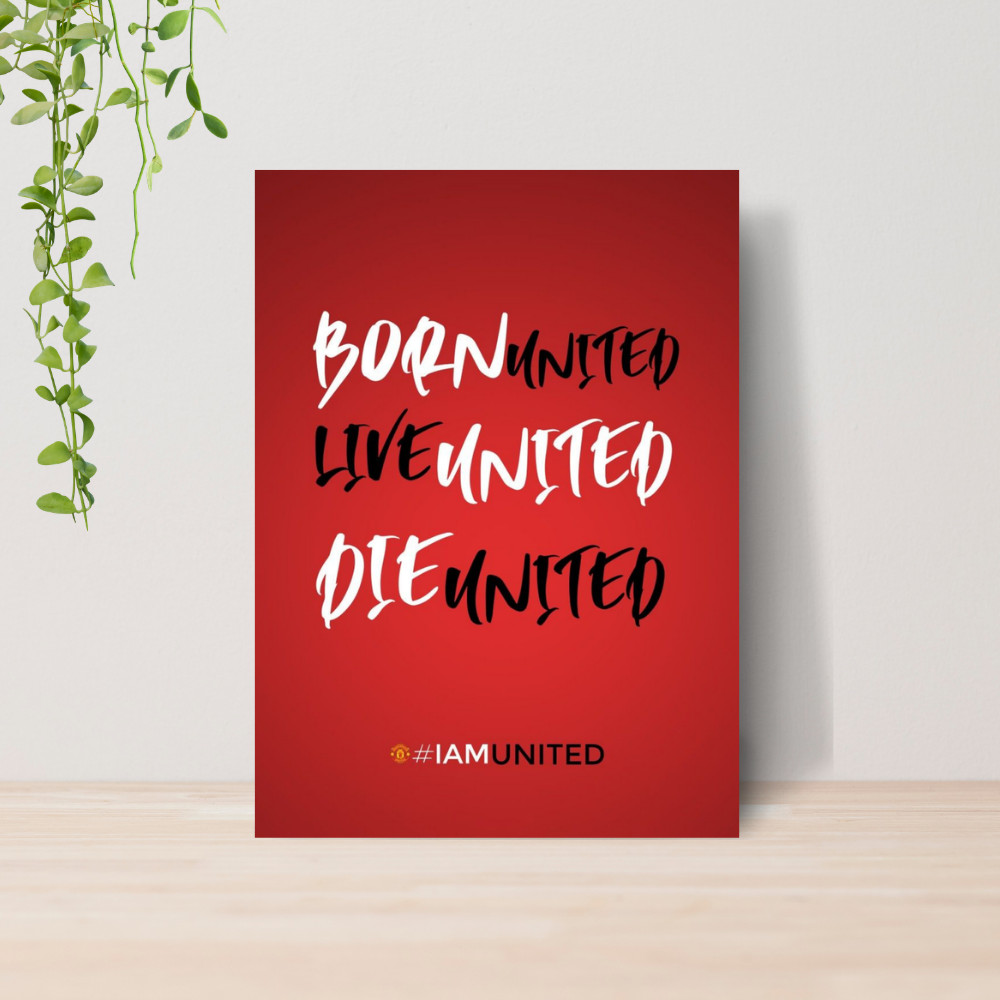 Quadro Decorativo Manchester United Futebol Escudo 05 | Placa 20x28 Poster Decoração Quarto Sala