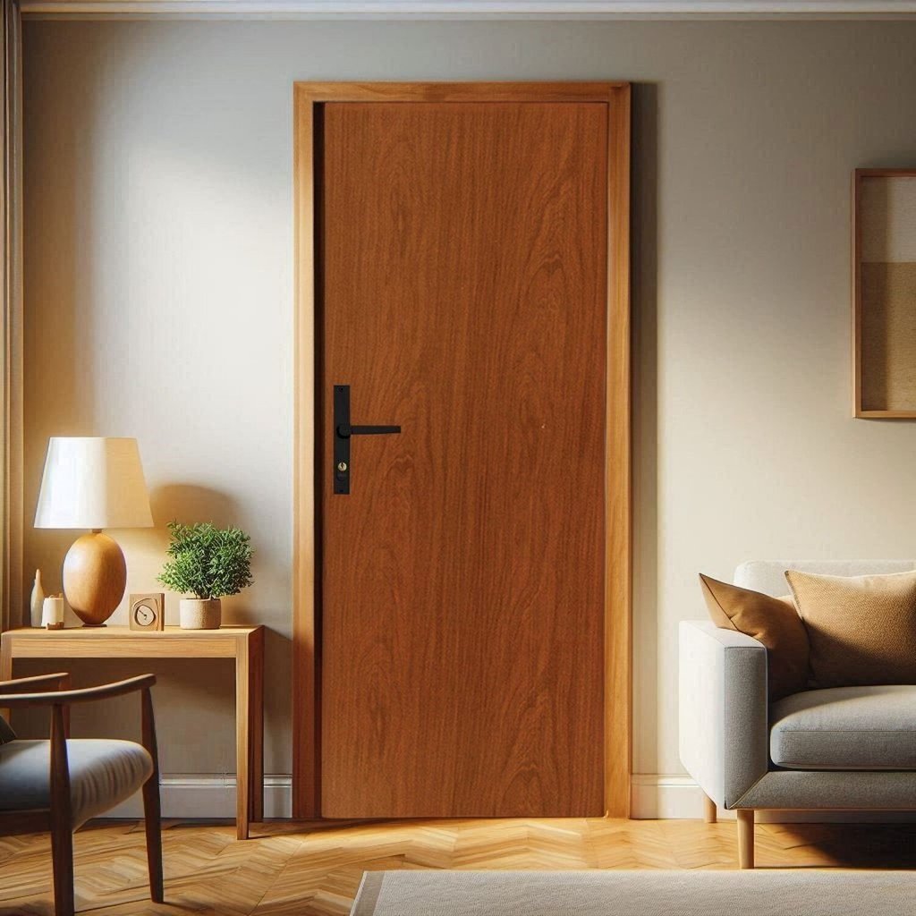 Folha de Porta de Madeira 210x70x3,5cm Duraplac Mogno