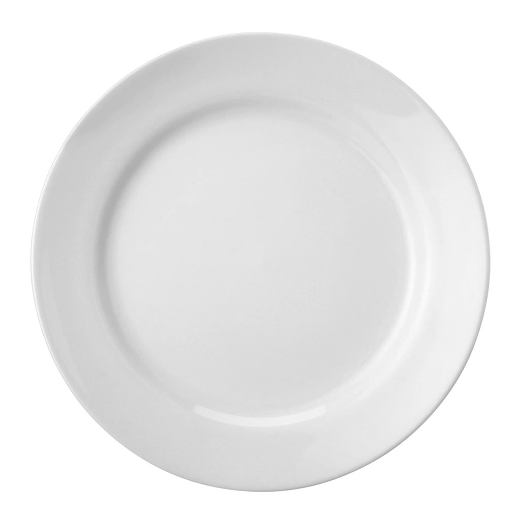Prato Raso Jantar 26cm Branco Cilindrica Porcelana Schmidt