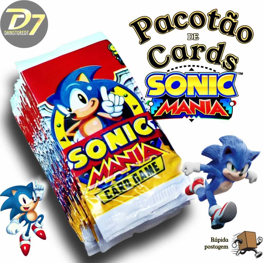 Kit Pacotão 200 Cards Figurinhas SONIC para bater = 50 Pacotes / Colecionável / Trading Cards!!